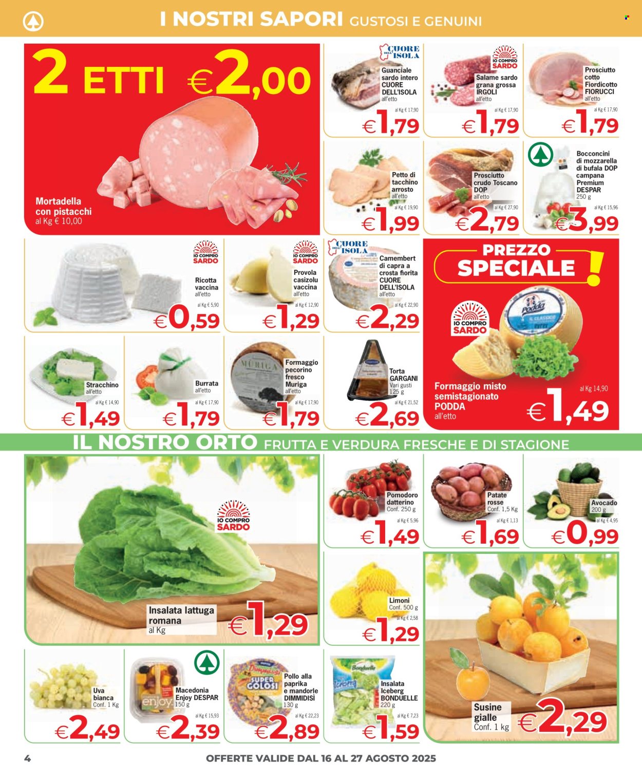 Volantino Eurospar - 16/8/2025 - 27/8/2025. Pagina 4