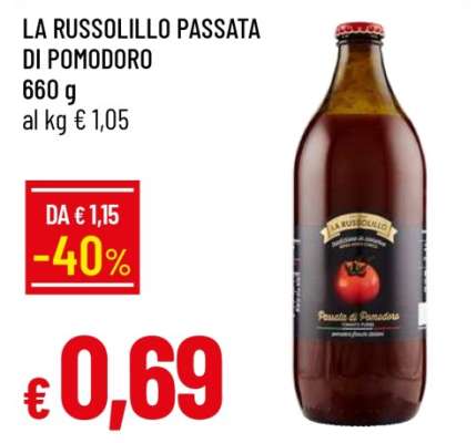 LA RUSSOLILLO PASSATA DI POMODORO