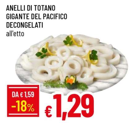 ANELLI DI TOTANO GIGANTE DEL PACIFICO DECONGELATI