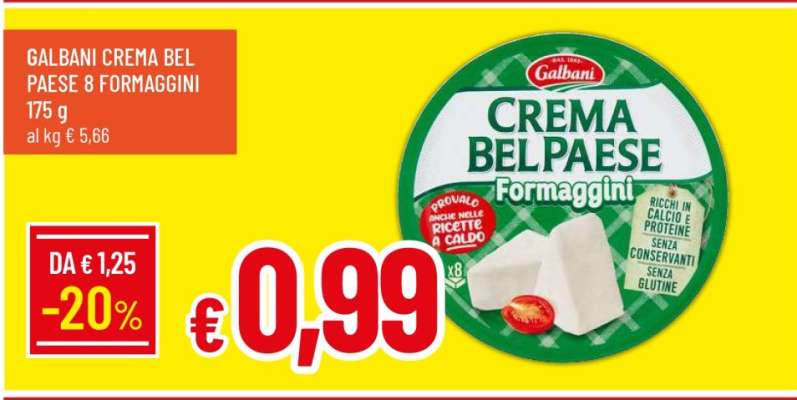GALBANI CREMA BEL PAESE 8 FORMAGGINI