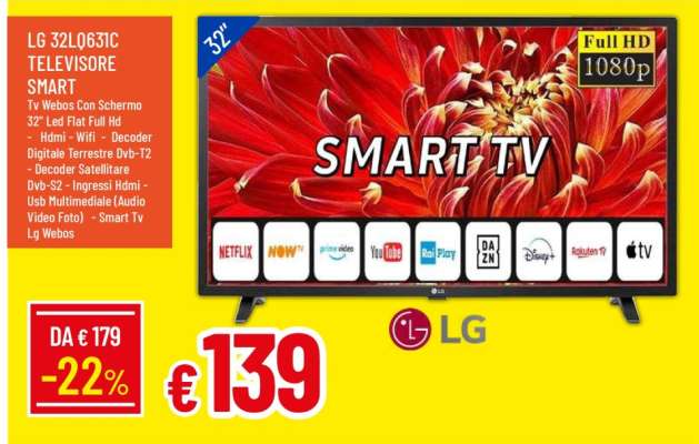 LG 32LQ631C TELEVISORE SMART