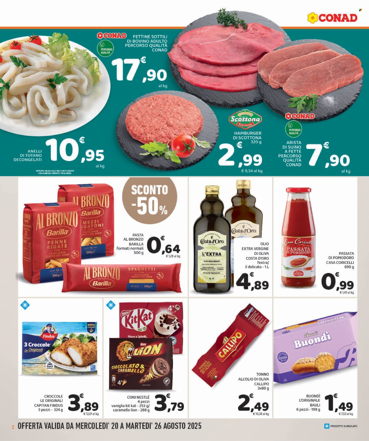 Volantino Conad - 20/8/2025 - 26/8/2025. Pagina 2