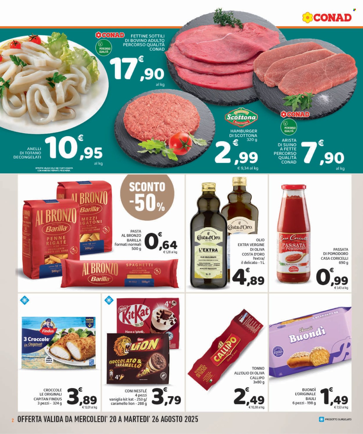 Volantino Conad - 20/8/2025 - 26/8/2025. Pagina 2
