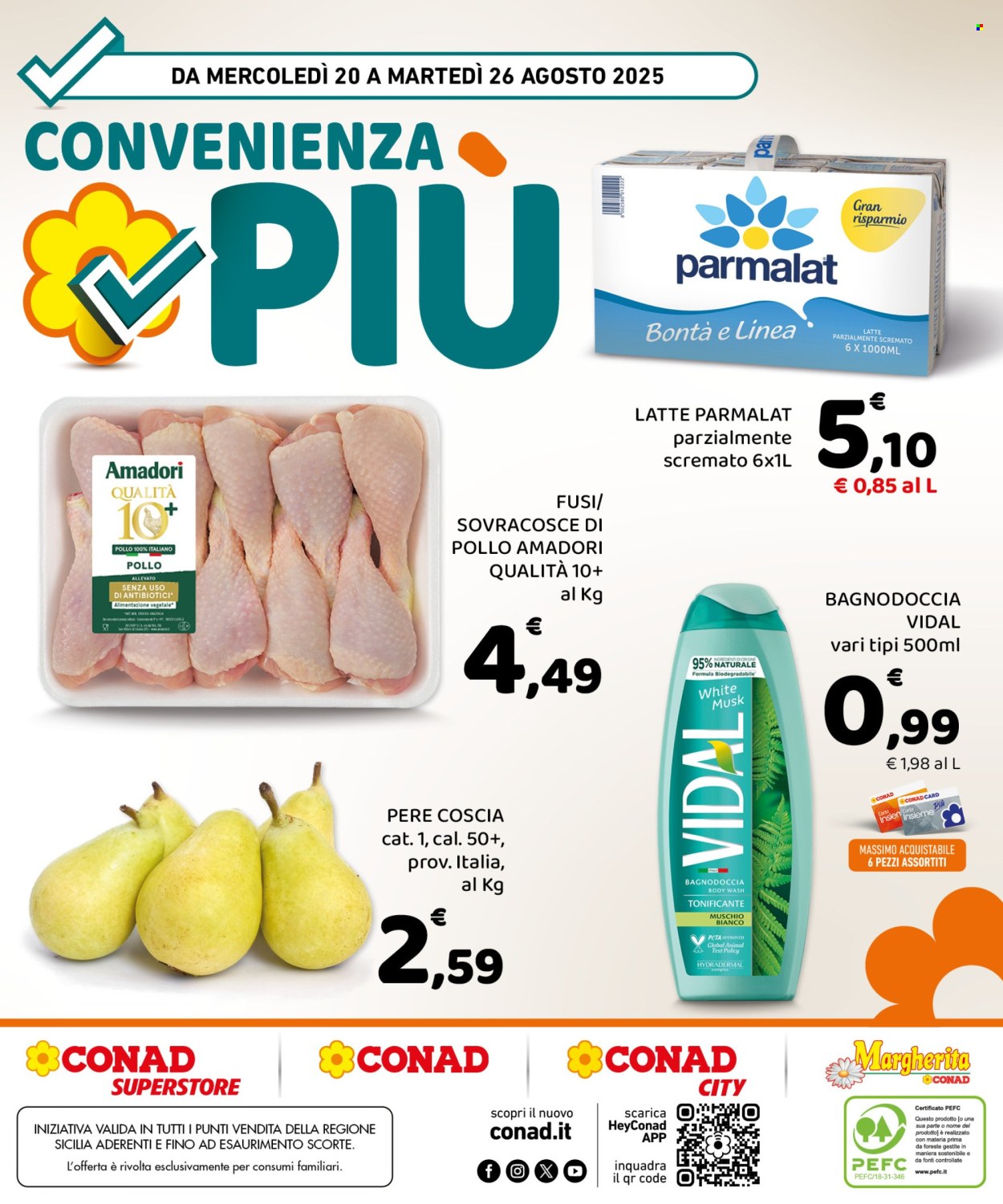 Volantino Conad - 20/8/2025 - 26/8/2025. Pagina 8
