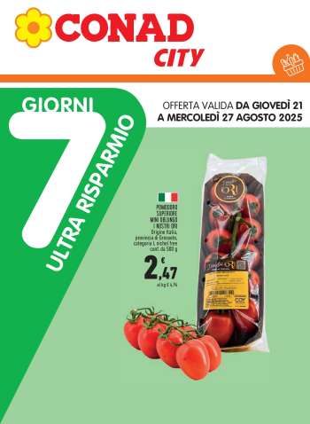 Volantino Conad - 21/8/2025 - 27/8/2025.