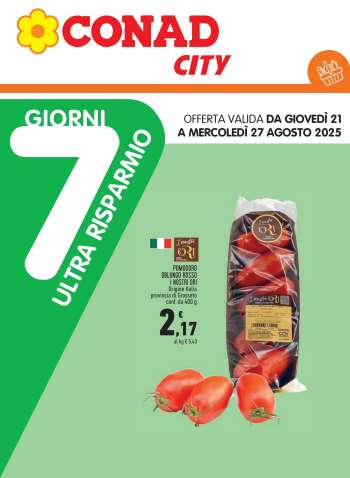 Volantino Conad - 21/8/2025 - 27/8/2025.