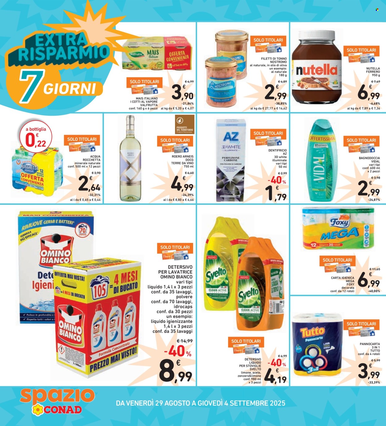 Volantino Spazio Conad - 22/8/2025 - 4/9/2025. Pagina 34