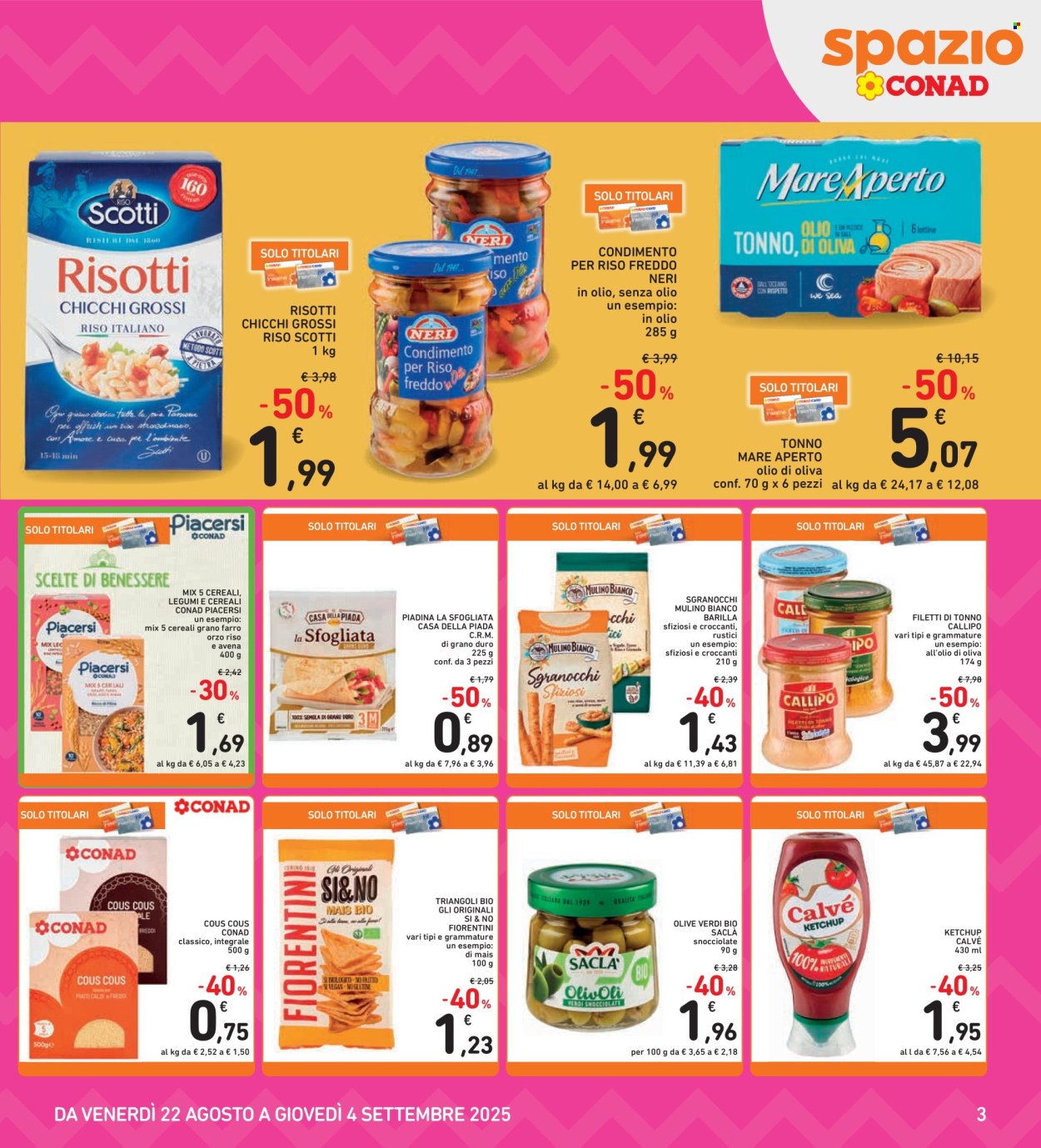 Volantino Spazio Conad - 22/8/2025 - 4/9/2025. Pagina 3