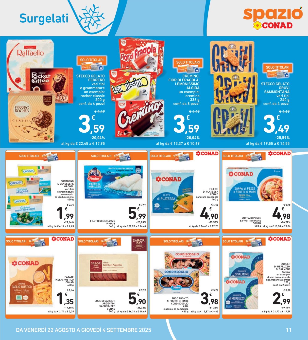 Volantino Spazio Conad - 22/8/2025 - 4/9/2025. Pagina 11