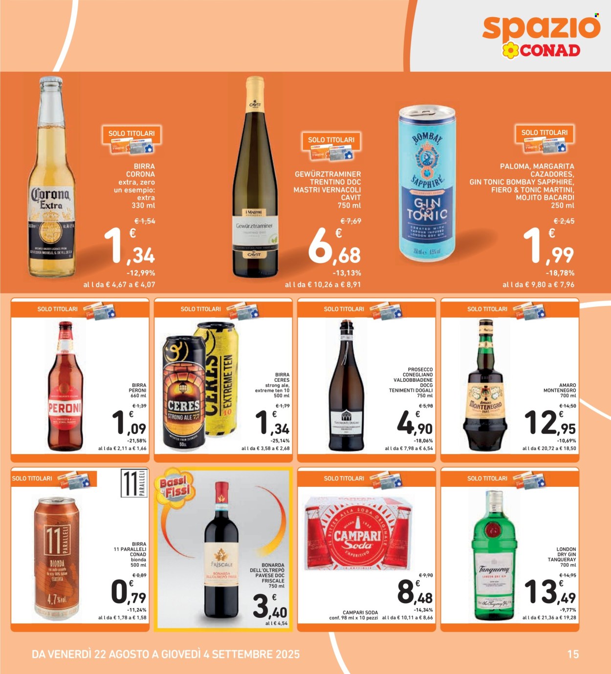 Volantino Spazio Conad - 22/8/2025 - 4/9/2025. Pagina 15