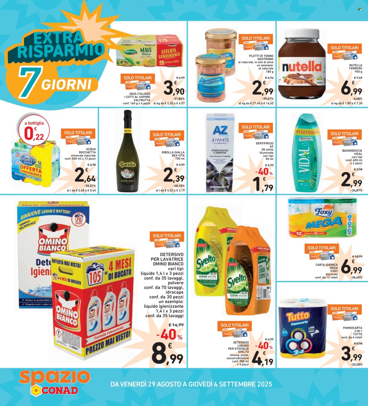 Volantino Spazio Conad - 22/8/2025 - 4/9/2025. Pagina 34