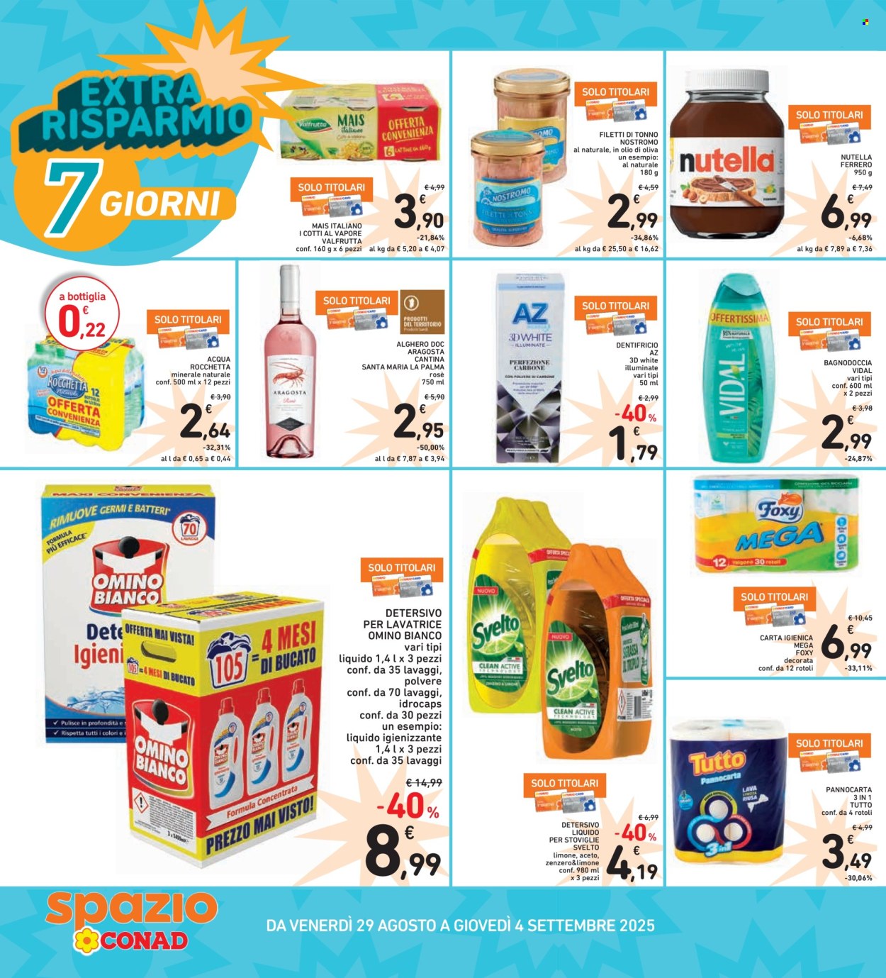 Volantino Spazio Conad - 22/8/2025 - 4/9/2025. Pagina 34