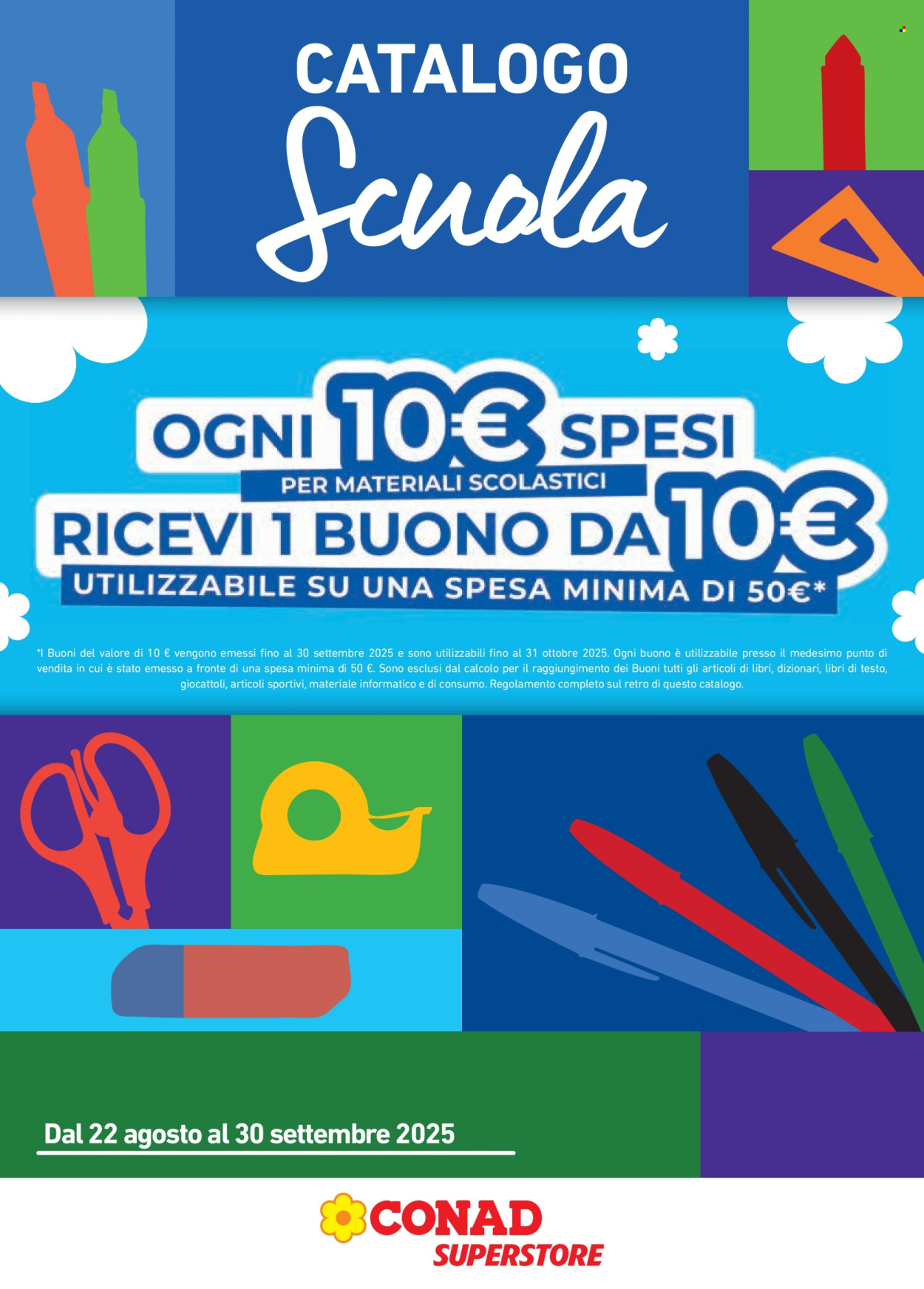 Volantino Conad - 22/8/2025 - 30/9/2025. Pagina 1