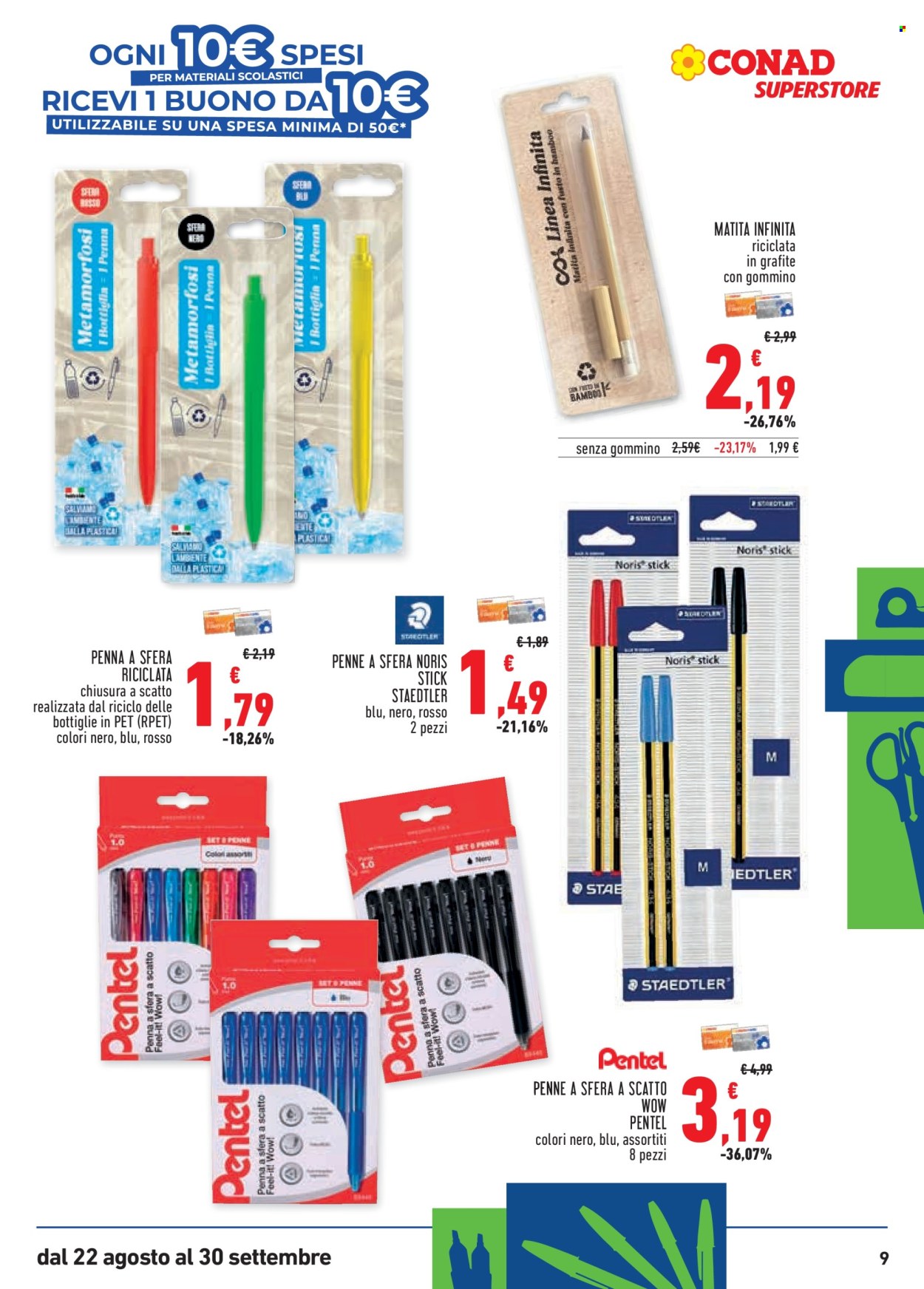 Volantino Conad - 22/8/2025 - 30/9/2025. Pagina 9