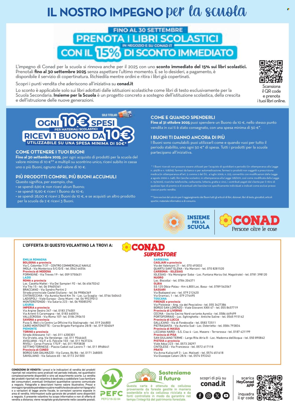 Volantino Conad - 22/8/2025 - 30/9/2025. Pagina 20