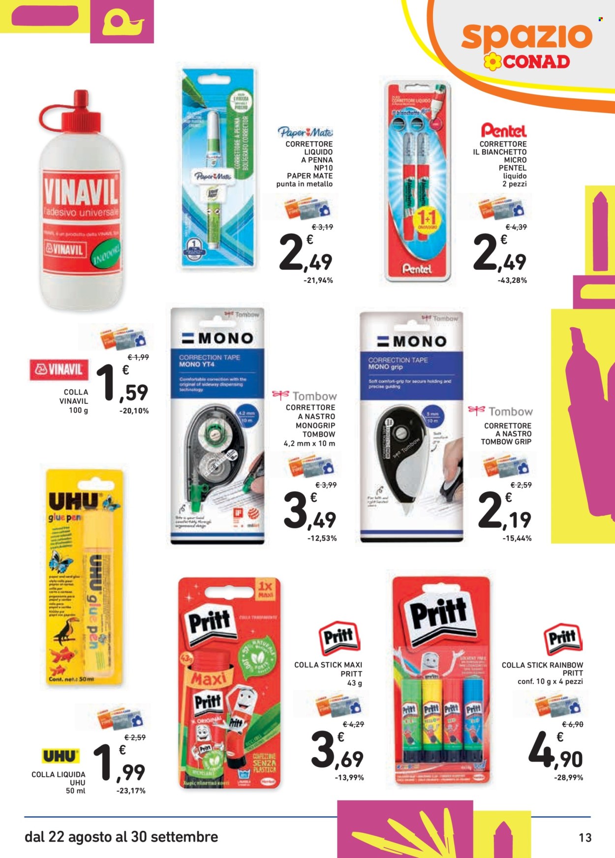 Volantino Spazio Conad - 22/8/2025 - 30/9/2025. Pagina 13