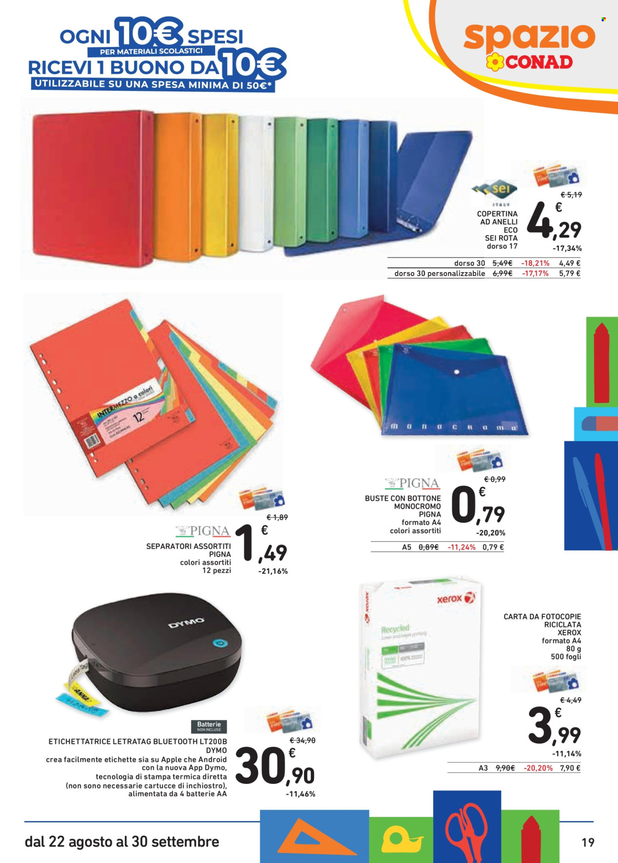 Volantino Spazio Conad - 22/8/2025 - 30/9/2025. Pagina 19