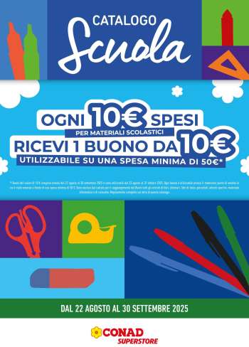 Volantino Conad Superstore - 22/8/2025 - 30/9/2025.