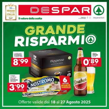 Volantino Despar - 18/8/2025 - 27/8/2025.