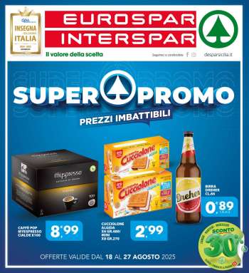 Volantino Eurospar - 18/8/2025 - 27/8/2025.