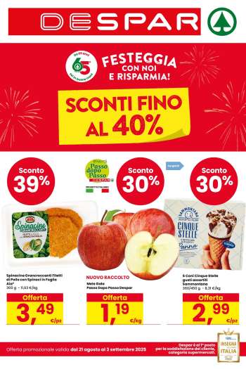 Volantino Despar - 21/8/2025 - 3/9/2025.