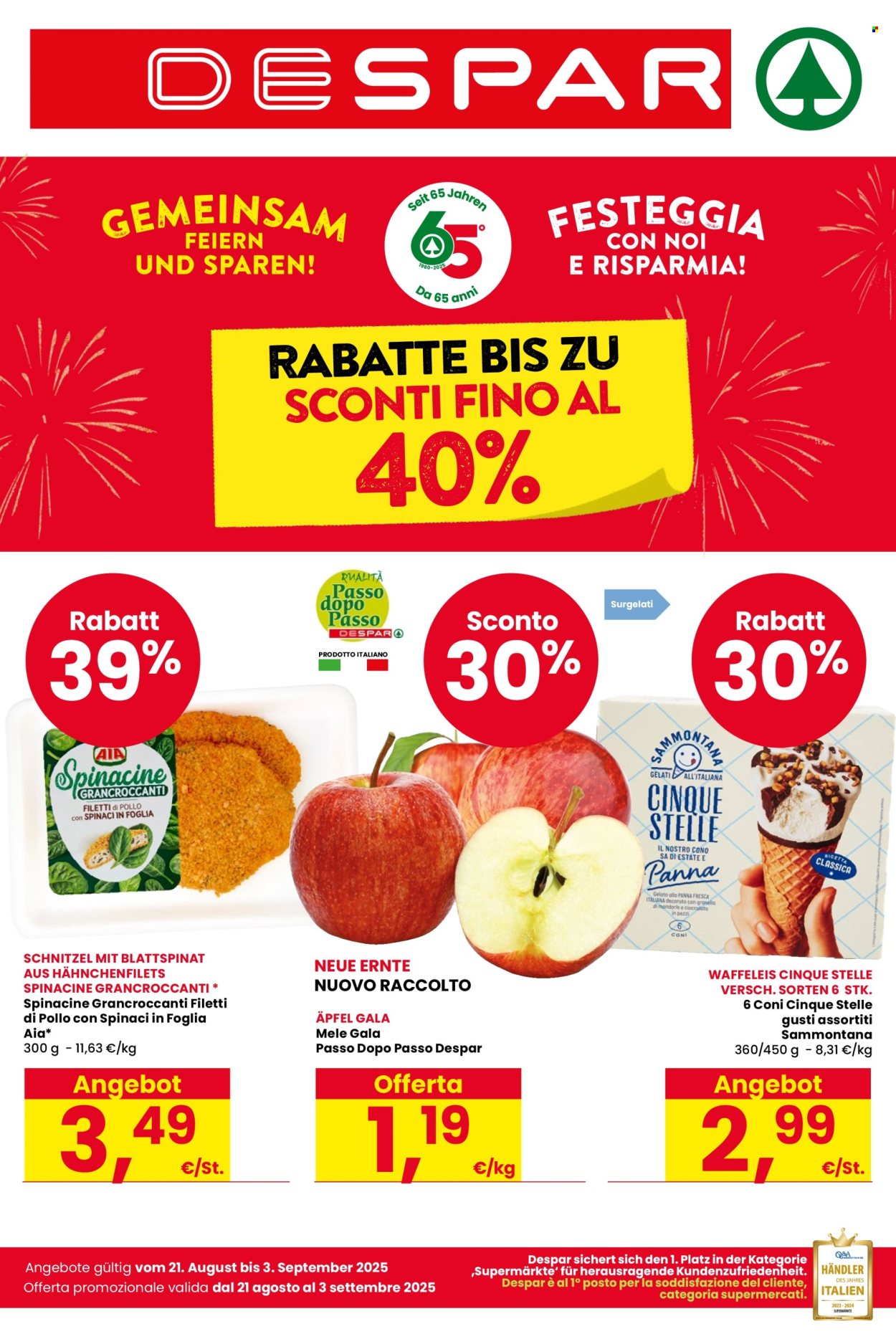 Volantino Despar - 21/8/2025 - 3/9/2025. Pagina 1