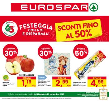 Volantino Eurospar - 21/8/2025 - 3/9/2025.