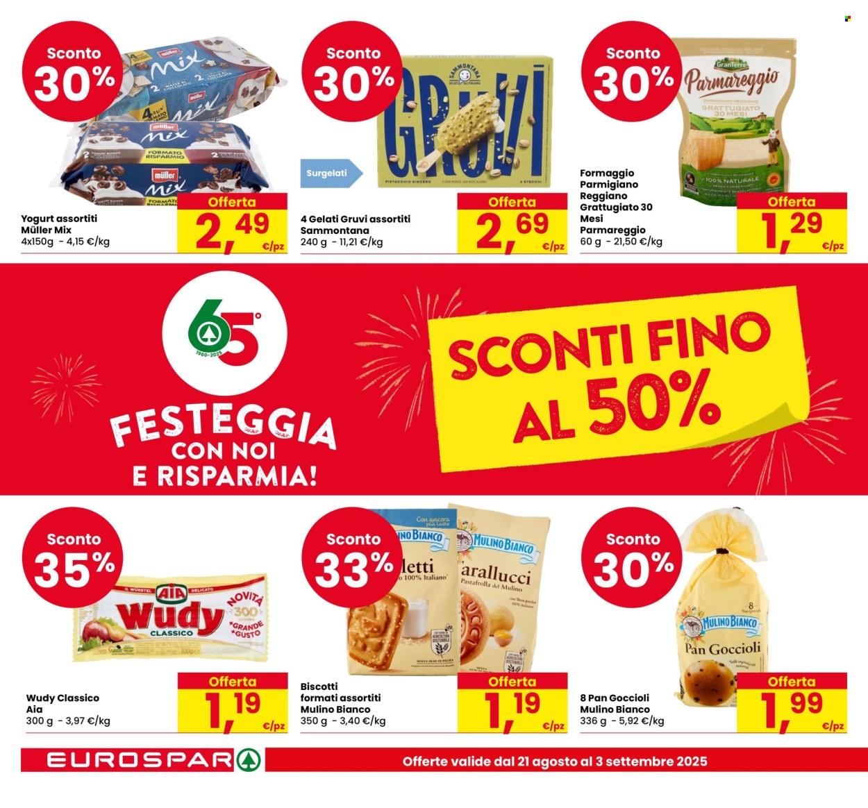 Volantino Eurospar - 21/8/2025 - 3/9/2025. Pagina 2