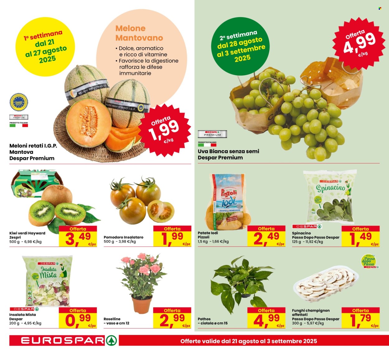 Volantino Eurospar - 21/8/2025 - 3/9/2025. Pagina 4