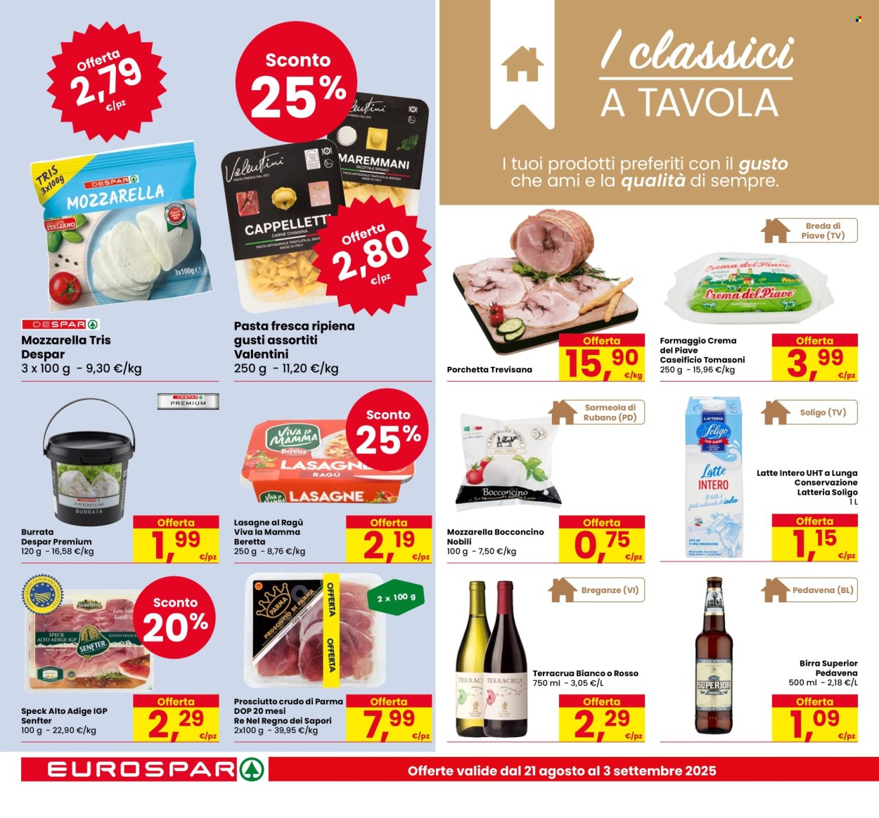 Volantino Eurospar - 21/8/2025 - 3/9/2025. Pagina 12