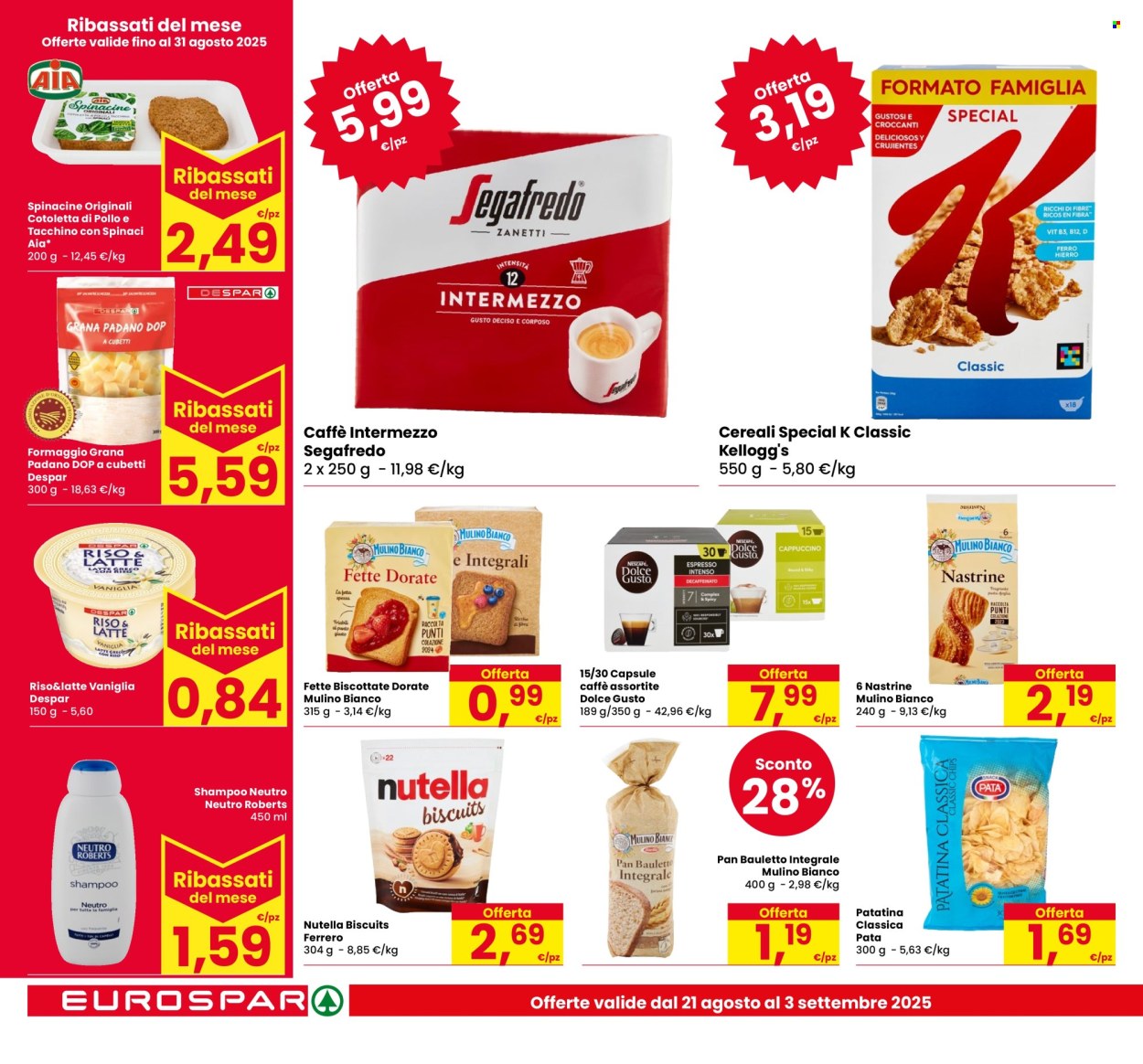 Volantino Eurospar - 21/8/2025 - 3/9/2025. Pagina 14