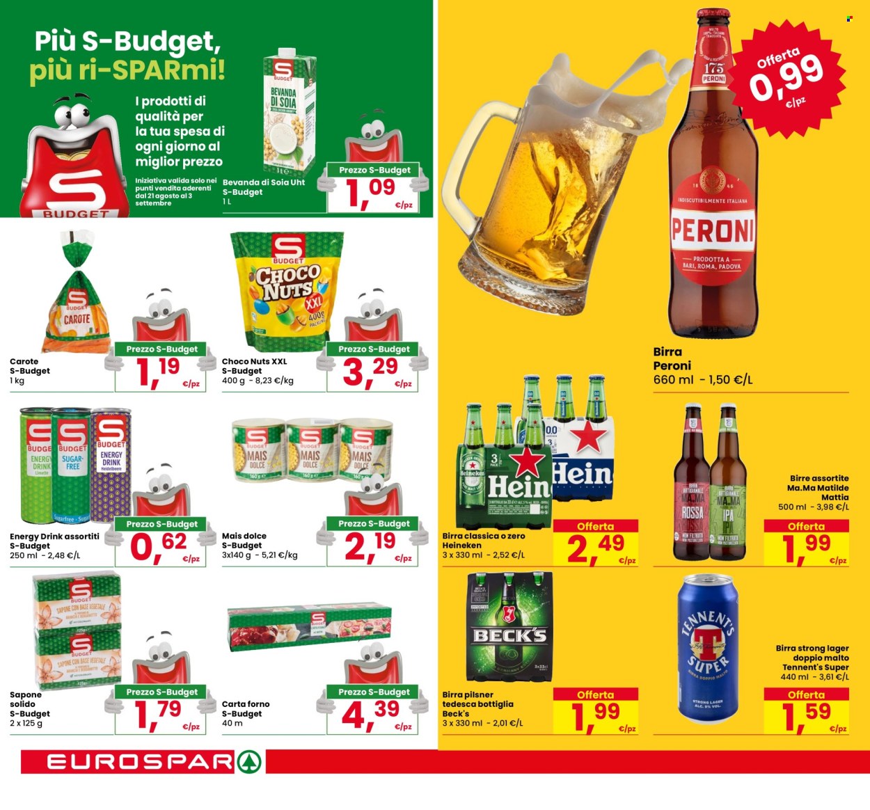 Volantino Eurospar - 21/8/2025 - 3/9/2025. Pagina 16