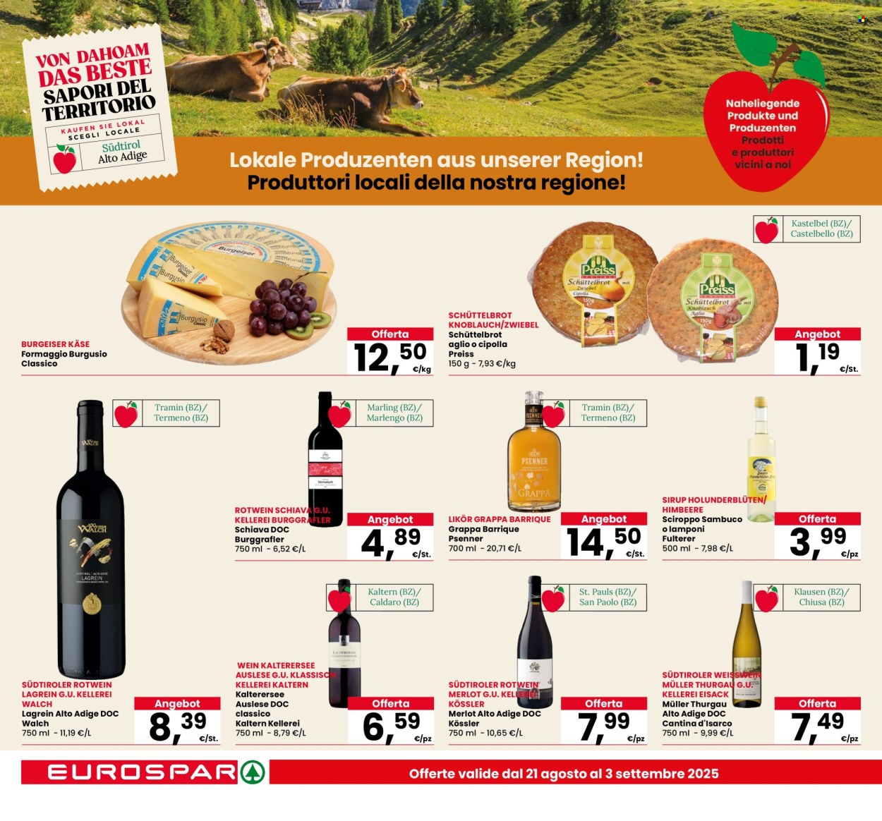 Volantino Eurospar - 21/8/2025 - 3/9/2025. Pagina 12