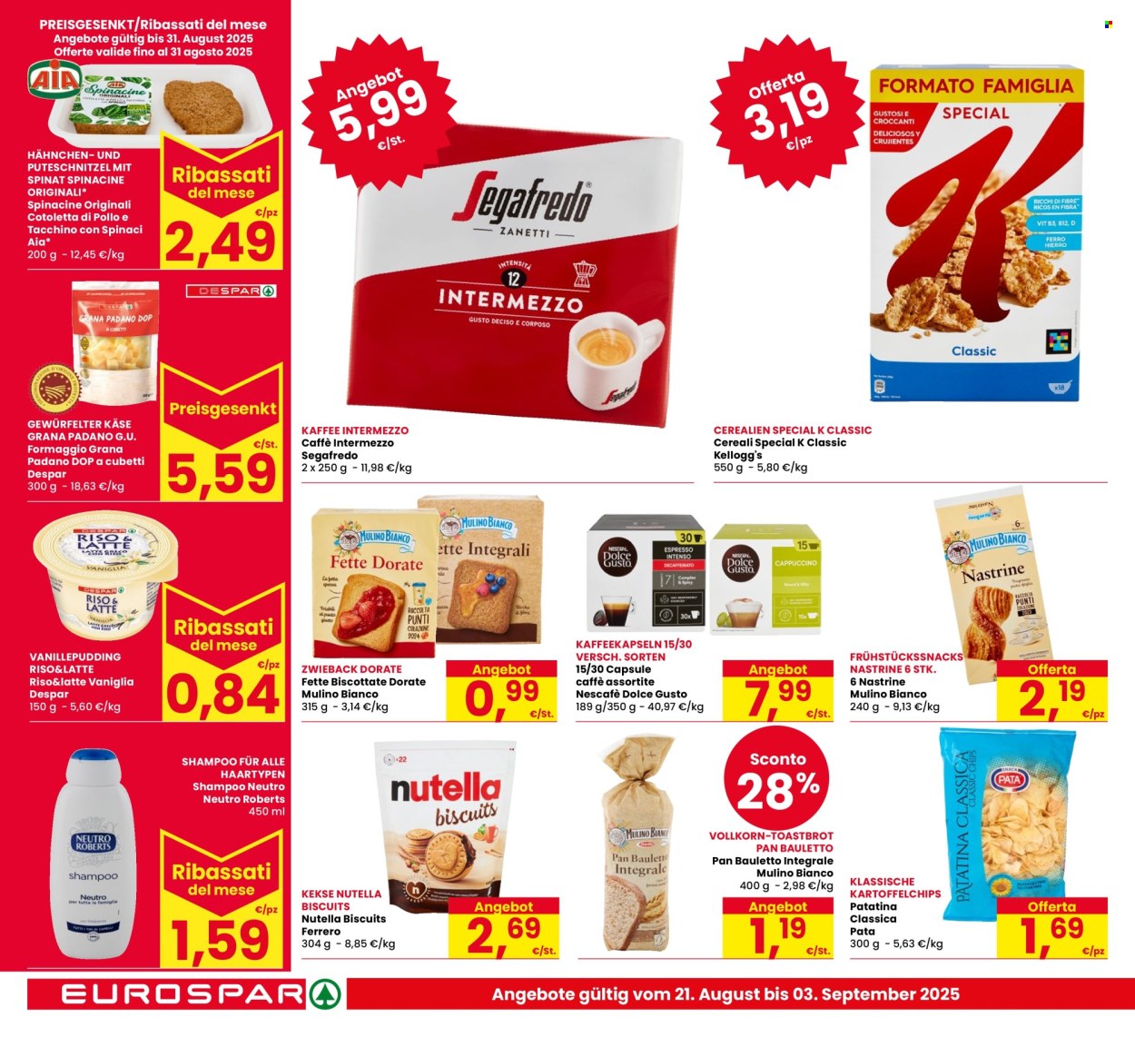 Volantino Eurospar - 21/8/2025 - 3/9/2025. Pagina 14