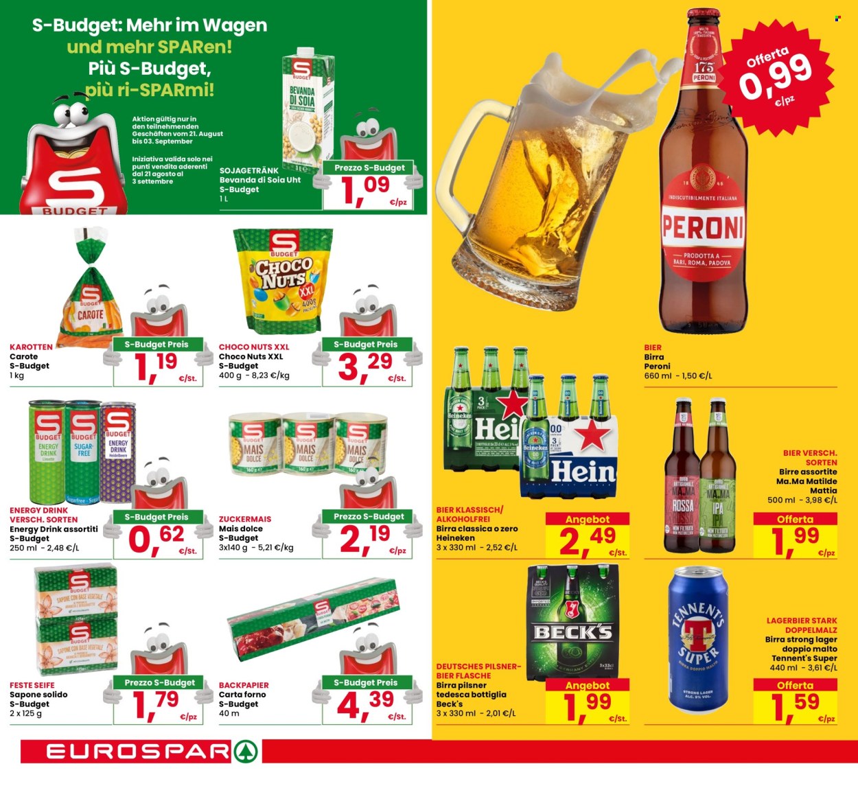 Volantino Eurospar - 21/8/2025 - 3/9/2025. Pagina 16
