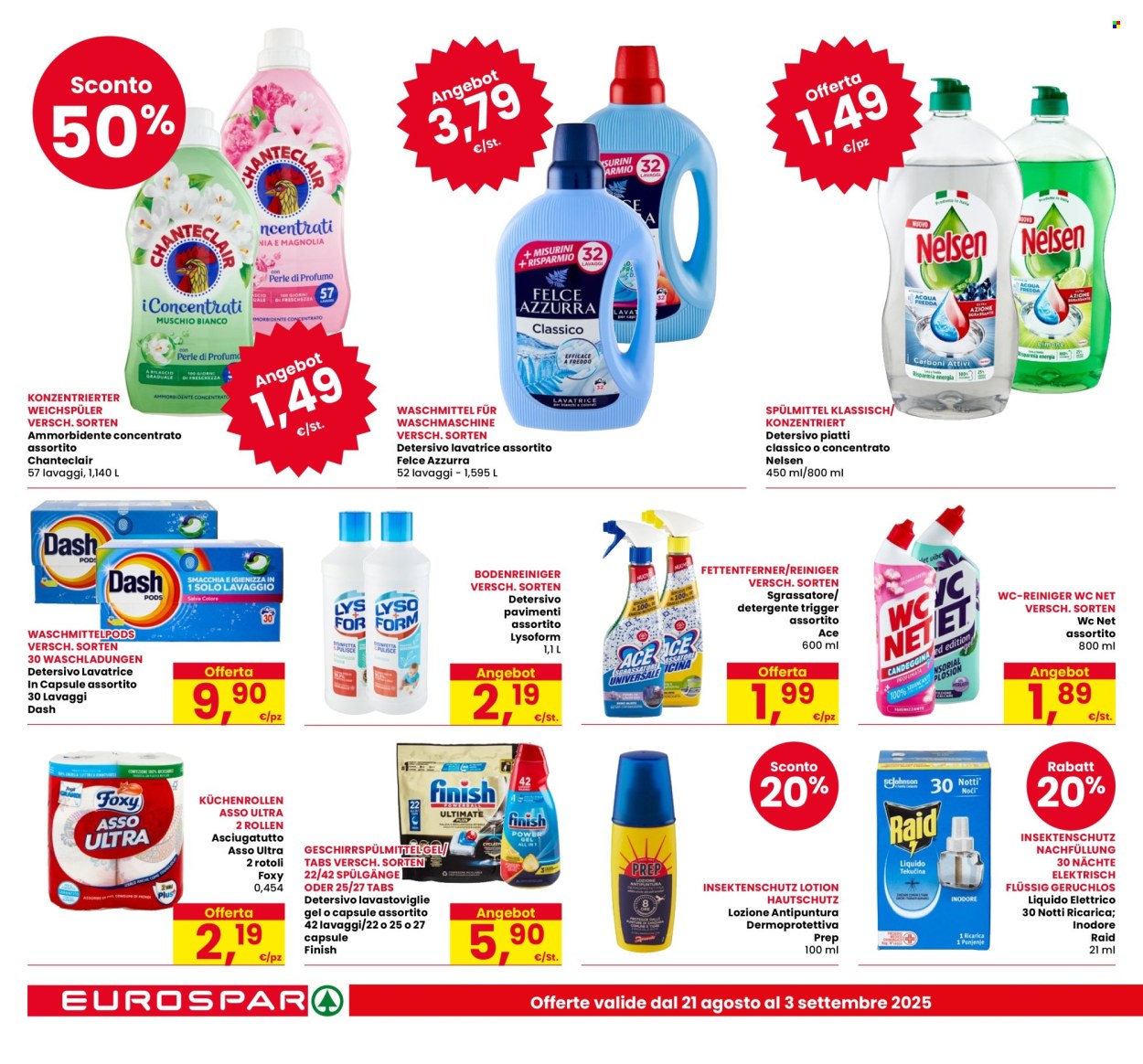 Volantino Eurospar - 21/8/2025 - 3/9/2025. Pagina 20