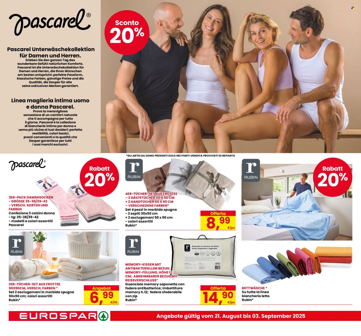 Volantino Eurospar - 21/8/2025 - 3/9/2025. Pagina 22