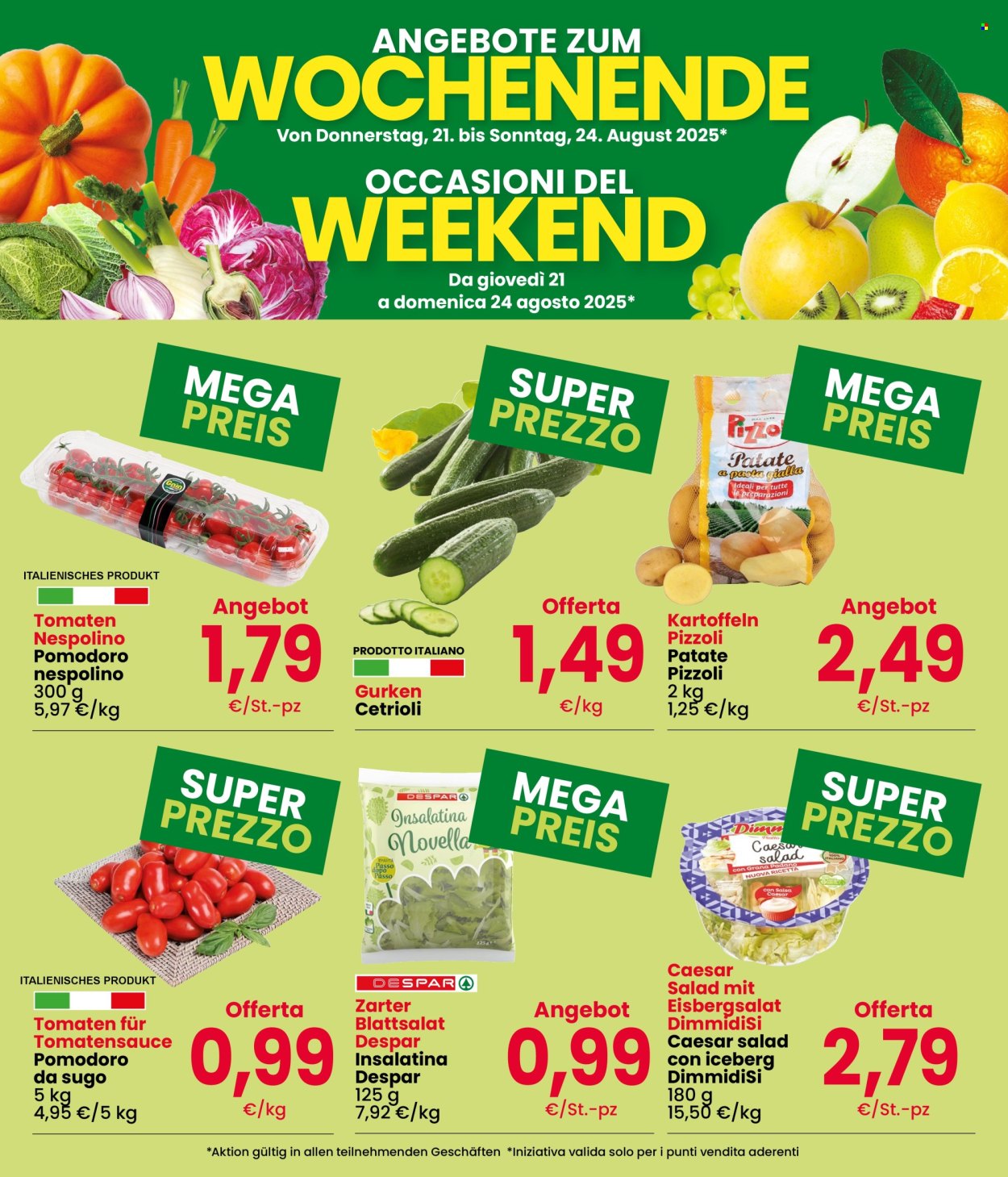 Volantino Eurospar - 21/8/2025 - 24/8/2025. Pagina 3