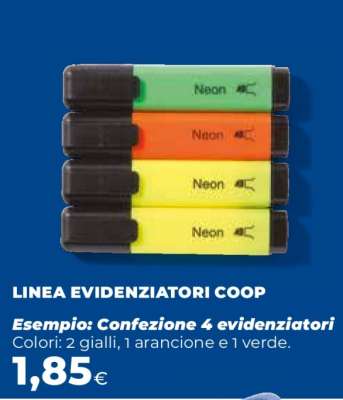 LINEA EVIDENZIATORI COOP