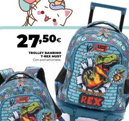 TROLLEY BAMBINO T-REX MUST