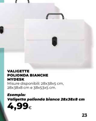 VALIGETTE POLIONDA BIANCHE MYDESK