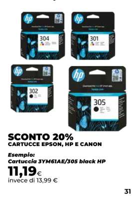 Cartuccia 3YM61AE/305 black HP