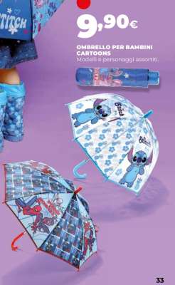 OMBRELLO PER BAMBINI CARTOONS