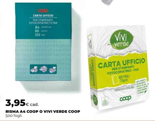RISMA A4 COOP O VIVI VERDE COOP