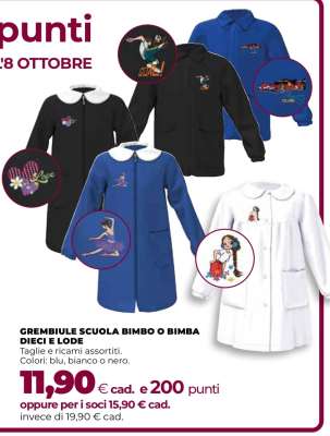 GREMBIULE SCUOLA BIMBO O BIMBA DIECI E LODE