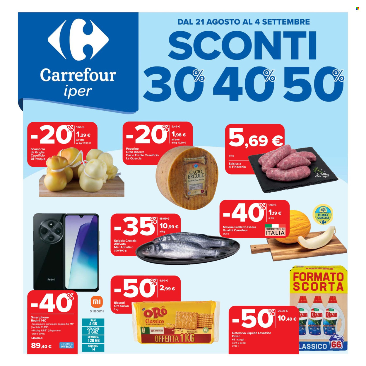 Volantino Carrefour - 21/8/2025 - 4/9/2025. Pagina 1
