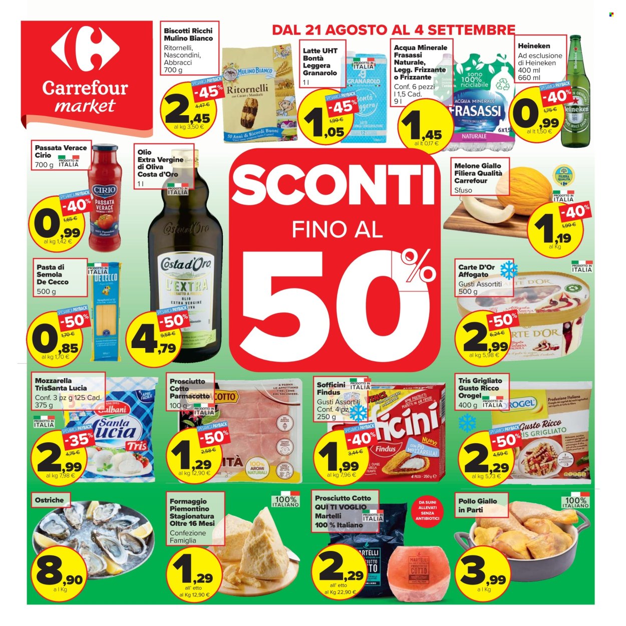 Volantino Carrefour - 21/8/2025 - 4/9/2025. Pagina 1