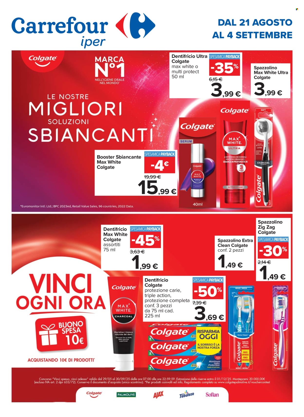 Volantino Carrefour - 21/8/2025 - 4/9/2025. Pagina 1