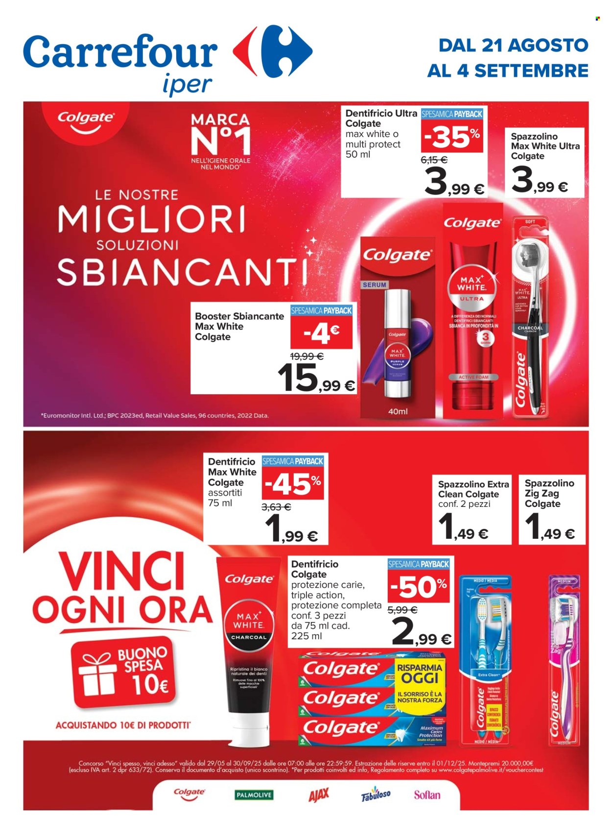 Volantino Carrefour - 21/8/2025 - 4/9/2025. Pagina 1