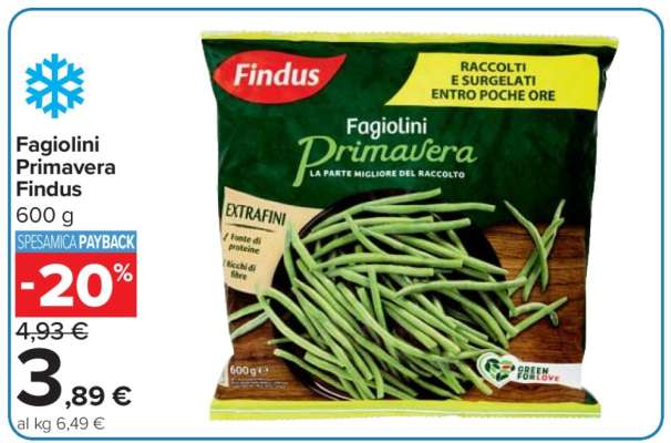 Fagiolini Primavera Findus